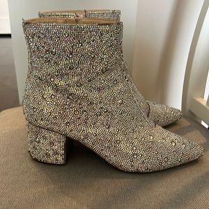 Betsy Johnson Rhinestone Kyla Bootie size 8